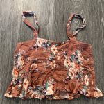 Love Tree Pink Floral Cropped Tank Photo 1