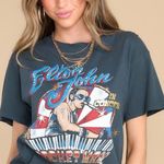 Daydreamer Black Red Blue Elton John Rocket Man Concert Oversized T-Shirt Sz S Photo 70