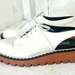 Stella McCartney Vegan Leather Slingback Oxfords Shoes White Women's Size 38/7.5 Photo 5