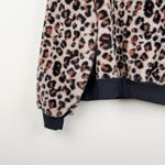 Wild Fable Women's Large Leopard Print Fuzzy Crewneck Pullover Sweatshirt Soft Photo 2