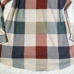 BomBom Buffalo Plaid Lightweight Scoop Neck Sweater Size L Photo 2