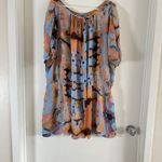Diane Von Furstenberg  Dress Short Sleeve Crew Neck Pullover Silk Size 6 Boho Photo 1