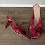 Loeffler Randall Claudia Heels Fuchsia Pleated Bow Heels Pumps 11 Photo 4