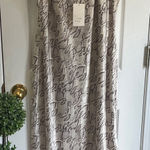 A New Day Cream and Brown Maxi Slip Dress Photo 0