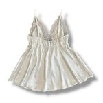 Victoria's Secret Victoria’s Secret Chantilly Lace Babydoll Slip Womens Size‎ S White Satin Photo 4
