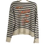 Kerri Rosenthal Anthropologie Striped “Next Smile’s On You” Sweater Large NEW Photo 1