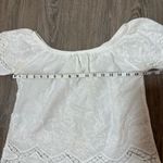 Full Tilt  Cottagecore White Cotton Lace Embroidered Cropped Top Size Small​​ Photo 4