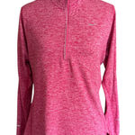 Nike Running Dri Fit Red Long Sleeve 1/4 Zip Pullover Size Large Photo 0