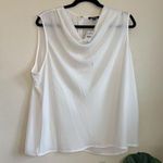 EXPRESS White Cowl Neck Tank NWT size XL Photo 1