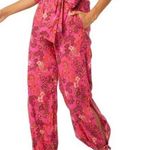MISA Los Angeles MISA floral breezy pants pink size medium Photo 0