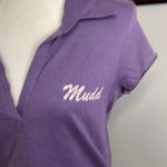 Mudd Y2K Cropped 90s Polo Shirt Womens NOS Dead stock Size Large NWT Purple Photo 1