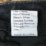 Romwe  Women’s Black Flame Pocket Straight Leg Jeans High Rise Goth Grunge Punk 2 Photo 4