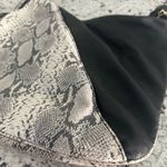 Leifsdottir Anthropologie‎ Snake Print Leather Purse Handbag Shoulder Bag Black Photo 4