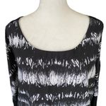 ZARA Basic T-Shirt Special Edition medium long sleeve zip back black and white Photo 4