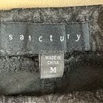 Sanctuary Charcoal Gray Paisley Floral Print Pull On Slim Skinny Stretch Pants M Photo 4