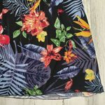 NWT Ace Fashions Black Tropical Floral Smocked Sundress Women’s Size Large Photo 5