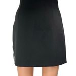 ZARA Black Jeweled Rhinestone Embellished Slit Zipper Mini Pencil Skirt Size M Photo 3