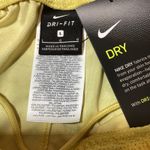 Nike  Womens Soccer Shorts Dri-FIT Athletic Yellow‎ Black Striped Large L Photo 2