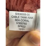 Banana Republic EUC Women’s Cable Knit Sea Coral Pullover Vest Size Large Photo 8