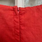 Corey P Red Coral Pleated Fit & Flare Cocktail Dress Lace Embroidered Size 8 NWT Photo 2