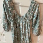 Roxy  Dress Grey Green/Peach Floral Photo 0