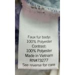 SO  Womens Fuzzy Pullover Half Zip Sweatshirt Blue‎ Lavender Pattern M Photo 4