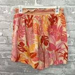 Haute Hippie Pink and Orange Tropical Bohemian Peasant Style Short Set Photo 5