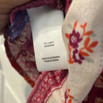 BeachLunchLounge Silky Boho Smocked Blouse Size M Photo 4