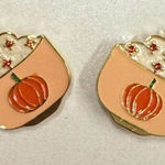 BaubleBar  x Anthropologie NWT Pumpkin Latte Stud Earrings Photo 0