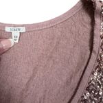 J.Crew Linen Sequin Modal Rose Gold Sleeveless Tank Top Small Photo 9