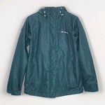 Columbia  Interchange Omni-Tech Jacket Hooded Green Red Dots Women's‎ Size Small Photo 0