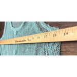 Simply Noelle Swim Coverup S/M Aqua Blue Sheer Lace Trim Summer Coquette Photo 3