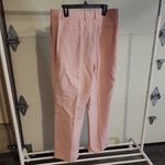 Lafayette 148 New York Gates Full Leg Linen & Silk Blend Pant Size 14 Light Pink Photo 5