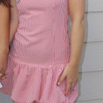 Edikted Red Striped Dress Photo 0