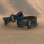2 Piece Friendship Ring Set Blue Photo 2