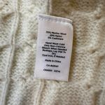 Talbots Womens Cream Cable Knit Open Front Cardigan Sweater Merino Wool Size S Photo 5
