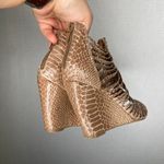 Zigi Soho  | Snakeskin‎ Animal Print Wedge 6 Strappy Photo 2