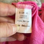 Pink Cotton Short Sleeve Button Down Romper Tie Waist New Size XS Photo 6