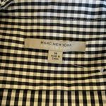 Andrew Marc NWOT Marc New York Gingham Embroidered Blouse Photo 4
