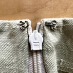 Anne Klein VTG II Pencil Skirt 100% Linen Pleated Back Slit Knee Length Cream 10 Photo 1