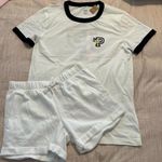 Victoria's Secret Victoria’s Secret PINK Tropical Campus Tee Short Shirt and Boyfriend Shorts Photo 0