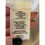 Rebecca Taylor La Vie Pink Metallic Gold Thread Floral Print Eva Midi Dress S Photo 10