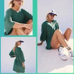 Free People  FP Beach Brown Oversized Crewneck T-shirt Dress Coverup Photo 4