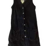 Vintage Studio Wear Corduroy Dress Black Size M Photo 2