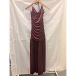 White Fox Boutique White Fox Sweet Skies Maxi Dress Burgundy Small Ruched Gala Valentine New Year Photo 3