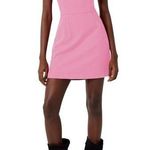 French Connection NWT Whisper Light Square Neck Dress Barbie Pink Size 2 Photo 0