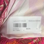 SheIn NWT Pink and Yellow Palm Leaf Patterned Smocked Jumpsuit SAMPLE Size Small Photo 7