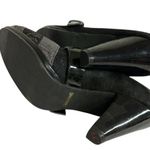 BKE Black Patent Leather Patchwork Buckle 3.5 Inch Heels Womens Shoes 8.5 Photo 4