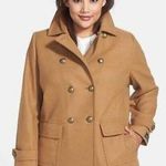 Kristen Black Petite Camel Brown Wool Peacoat 8P Tan Size 8 Photo 0