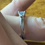 Natural Aquamarine Sterling Silver Ring Size 8 Photo 2